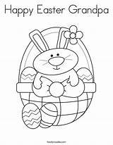 Easter Coloring Pages Basket Happy Grandpa Twistynoodle Printable Bunny Print Noodle Color Kids Colouring Sheets Twisty Built California Usa Favorites sketch template