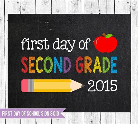 grade sign  day  school  chalkboardprintables