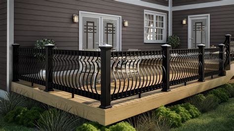 curved metal railings  decks decks ideas