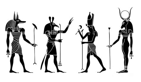 Egyptian Gods Digital Art By Michal Boubin