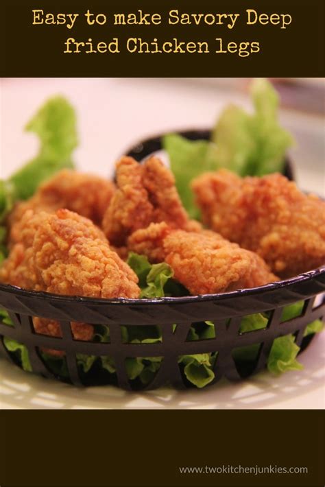 super easy to make savory deep fried chicken legs