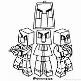 Minecraft Pillager Xcolorings sketch template