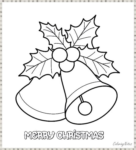 christmas bells coloring pages  kids christmas coloring sheets