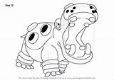 Pokemon Hippowdon Step Draw Drawing Drawingtutorials101 Tutorials Getdrawings sketch template