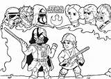 Coloring Pages Wars Star Characters Ren Kylo Kids sketch template