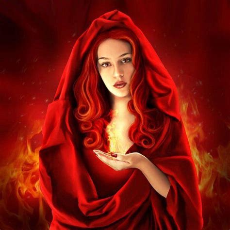 Lady In Red Goddess Of The Hearth Fire Goddess Mythology