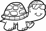 Turtle Coloring Pages Tortoise Glasses Sea Turtles Drawing Ninja Baby Color Printable Detailed Print Colouring Draw Preschool Kids Sheet Clipartmag sketch template