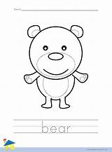 Bear Worksheet Coloring Worksheets Animal sketch template