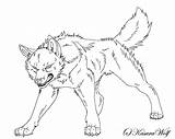 Aggressive Angry Kasarawolf Realistic sketch template