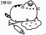 Pusheen Coloring Pages Cooking Busy Printable Color Bettercoloring Kids Adults Print sketch template