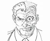 Coloring Pages Batman Villains Face Two Catwoman Knight Mask Dark Horse Drawing Mr Freeze Faces Printable Lightyear Buzz Getdrawings Getcolorings sketch template