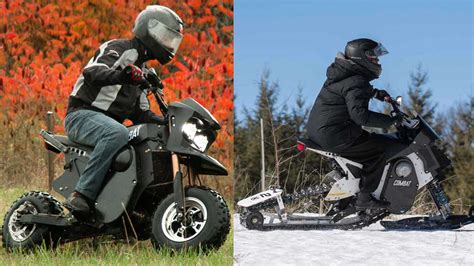 daymak combat electric motorbike dominates  dirt  snow
