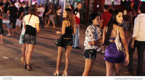 prostitutes are waiting for costumer stock video footage 706906