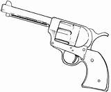 Gun Coloring Colt Pages Pistol Cowboy Guns Drawings Para Pistolas Colorear Dibujos Drawing Outline Tattoo Dibujo Army Revolver Gif Template sketch template