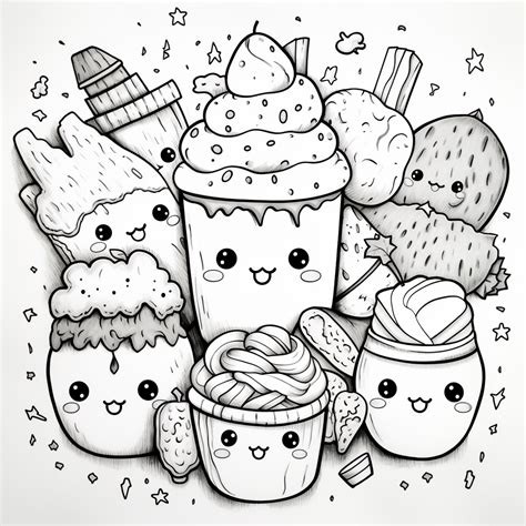 cute squishmallow breakfast squad coloring page printable