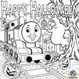 Halloween Thomas Coloring Train Kids Printable Pages Activities Sheets Online Tank Engine Friends Color Book Happy Printables Worksheets Sodor Pdf sketch template