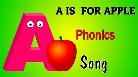 apple alpahabets nursery rhyme phonics abc song children