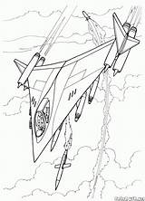 Coloring Bomber Pages Stealth Colorkid Boys Future Invisible Plane Army Cyborg sketch template