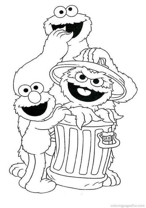 sesame street halloween coloring pages coloring pages ideas