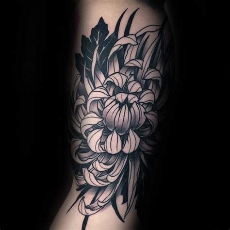 100 Cool Chrysanthemum Tattoo Designs For Men [2023 Guide]