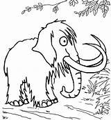 Coloring Mammoth Forest Pages Seven Wonderful Children sketch template