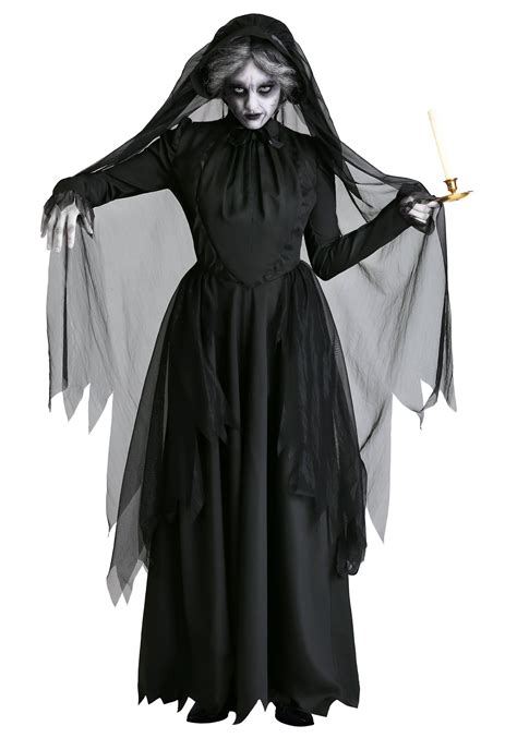 womens lady  black ghost costume