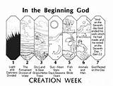 Creation Days Coloring God Bible Kids School Sunday Activities Pages Story Drawing Crafts Created Gods Genesis Beginning Light Lesson First sketch template
