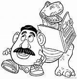 Coloring Pages Potato Toy Story Mr Coloring4free Rex Related Posts sketch template