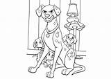 Dalmatians Pages Coloring sketch template