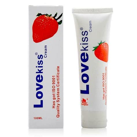 love kiss lubricant strawberry cream sex lube body massage oil lubricant for ana lubes
