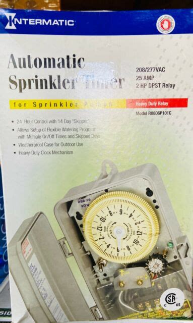 intermatic automatic sprinkler timer  pumps model rpc ebay