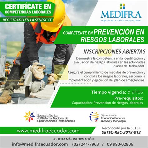 Capacitaciones Y Certificación En Prevención De Riesgos Laborales