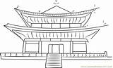 Korea South Temple Drawing Range Kids Dot Dots Connect Spectacular Drawings Worksheet Printable Paintingvalley Email sketch template