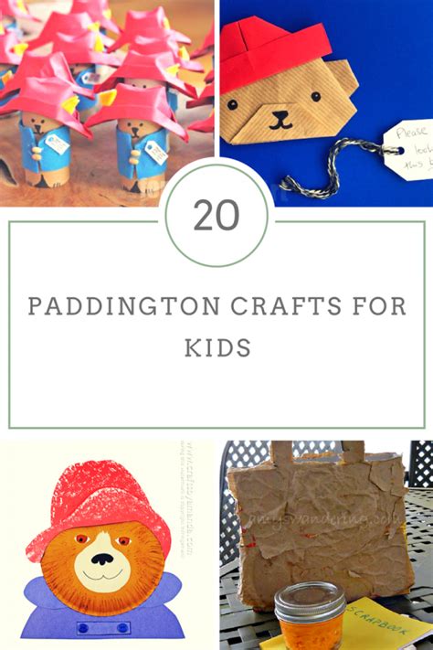 paddington bear  crafts  kids