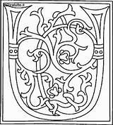 Coloriage Lettre Celtico Colorier Letras Enluminure Moyen Age Ornamentales Lettres Divertidas Lettrine Castillo Imprimer Medievales Celte Calligraphie Mescoloriages Manuscrit sketch template