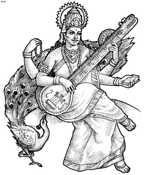 drawing hindu mythology  gods  goddesses printable