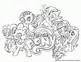 Coloring Pony Little Pages Friendship Magic Mlp Printable Mark Cutie Crusaders Games Eg Twilight Print Drawing Printables Outline Friends Pie sketch template