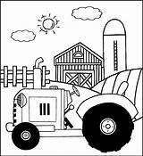 Pages Tractor Coloringpagesfortoddlers sketch template