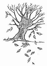 Boom Herfst Kleurplaat Pinnwand Auswählen Baum Zum Blätter Ausmalen sketch template