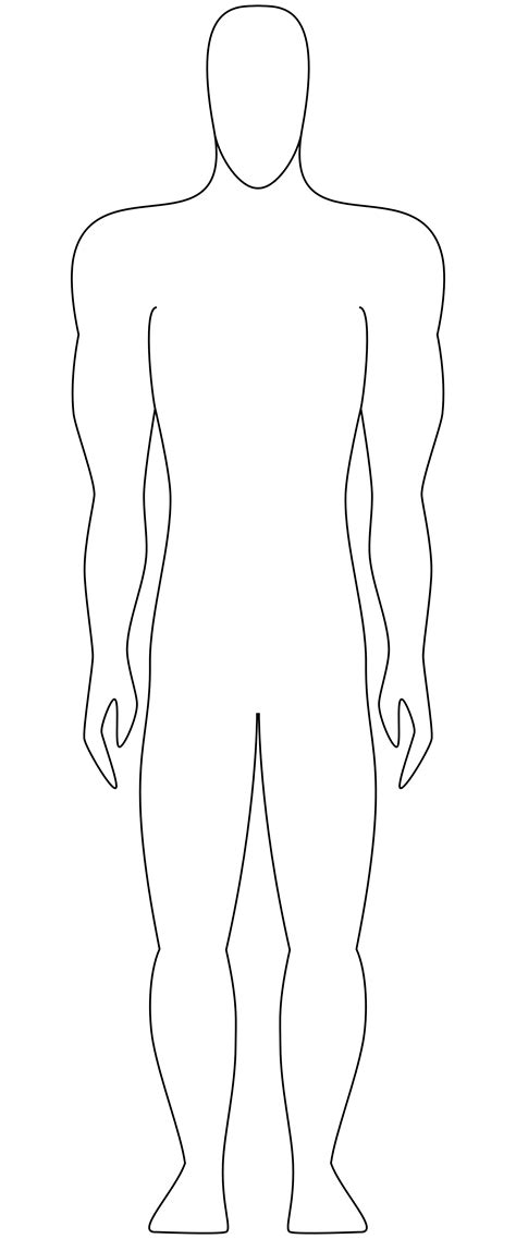 human outline clipart   cliparts  images  clipground