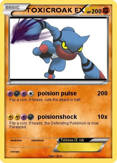 pokemon toxicroak    poision pulse  pokemon card