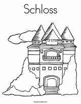 Coloring Castle Schloss Princess Snow Favorites Login Add Pages Twistynoodle Noodle sketch template