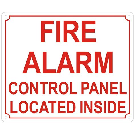 fire alarm control panel located  sign reflective aluminum  walmartcom