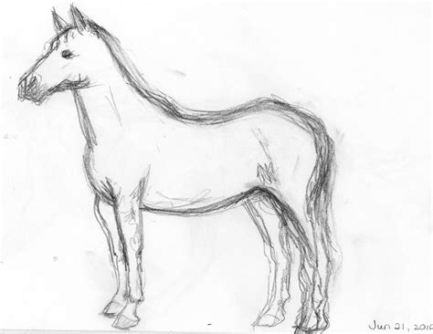 frabjous art musings horse sketch