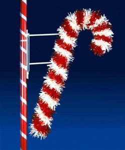 outdoor christmas decorations    deluxe candy cane pole mount