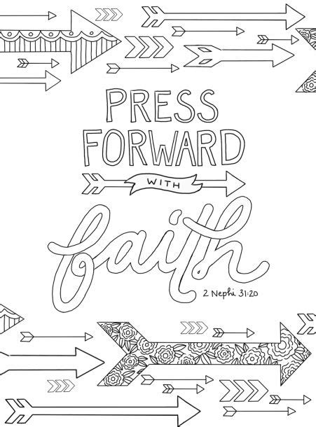scripture coloring books  adults lds coloring pages quote