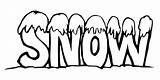Snow Coloring Pages Printable Letters sketch template