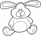 Easter Coloring Bunnies Kids Pages Bunny Cute Simple Printables sketch template