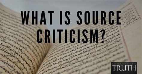 source criticism