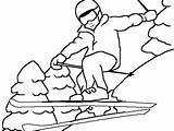 Coloring Skiing Pages Ski Jet Sport Color Getcolorings Winter Water Girl Getdrawings sketch template